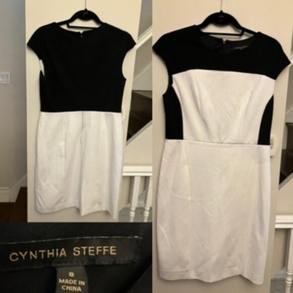 Cynthia Steffe Black and White Dress - Picture 1 of 4